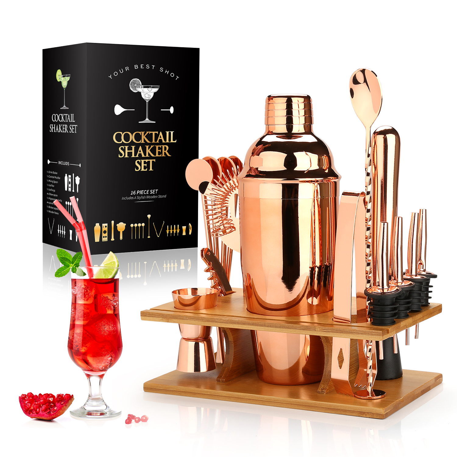 Maliben | Mixology Master Set - Luxury Cocktail Tools For Home