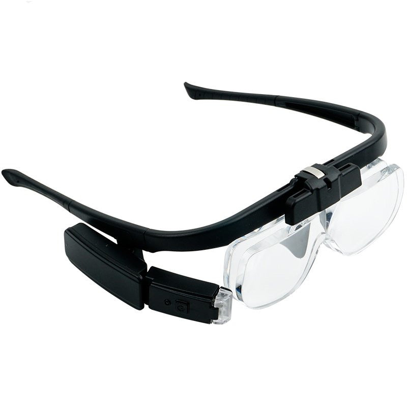 Maliben | Portable Wearable Led Magnifying Glasses, With Adjustable Light Angle & Replaceable Lenses