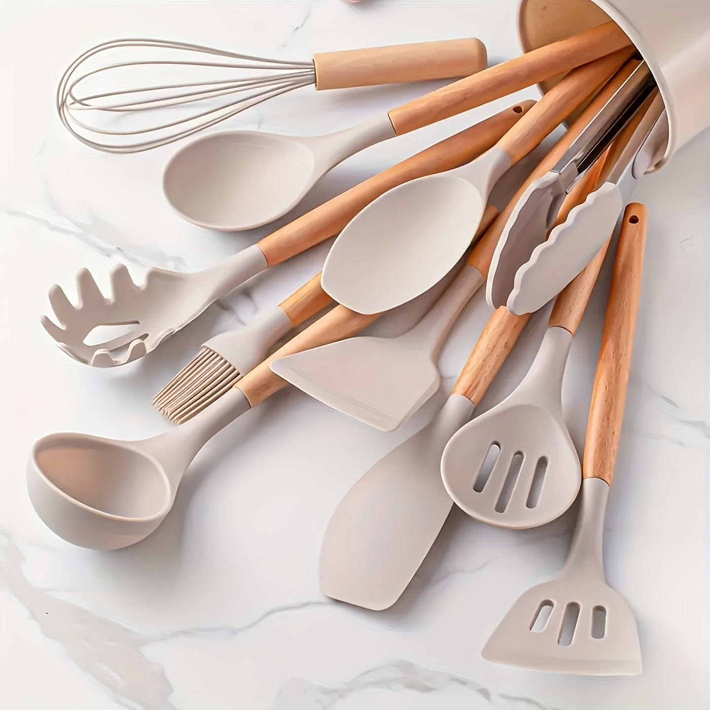 Maliben | Silicone Kitchen Tools Set – Heat Resistant and Scratch Resistant