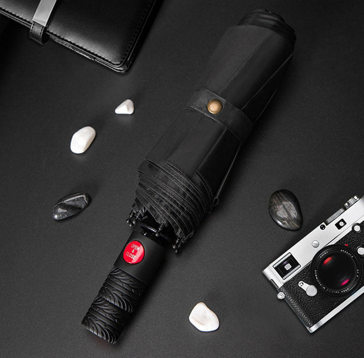 Maliben | Automatic Sun & Rain Umbrella, With Anti Uv Coating, Large Canopy & Anti-Slip Handle, For Travel, Commute & More