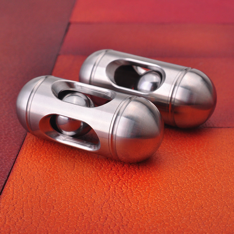 Maliben | Anti Stress Mini Cylindrical Fidget Toy, With Pocket Size & Stainless Steel Material, For Everyday Carrying