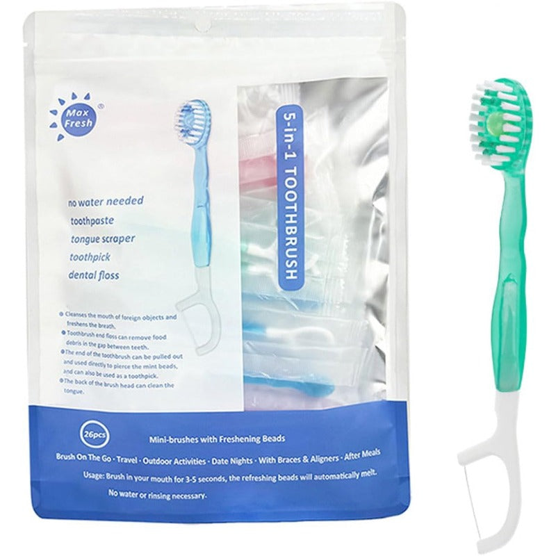 Maliben | 5-In-1 Portable Travel Toothbrush