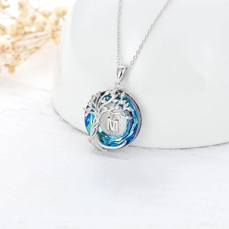 Maliben | Tree Of Life Crystal Pendant Necklace