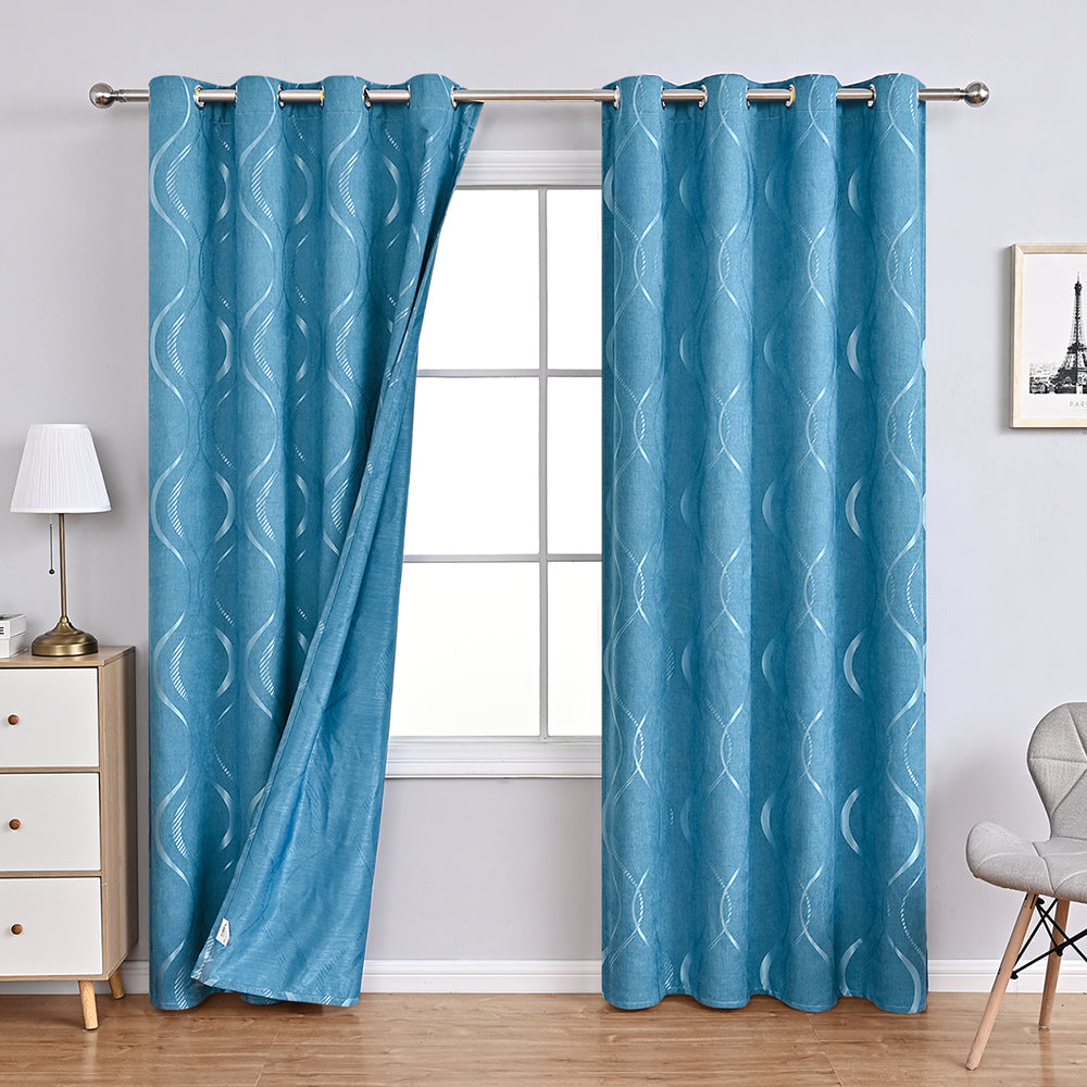 Maliben | Floralelegance Curtains - Luxury Chenille Flower Print Curtains