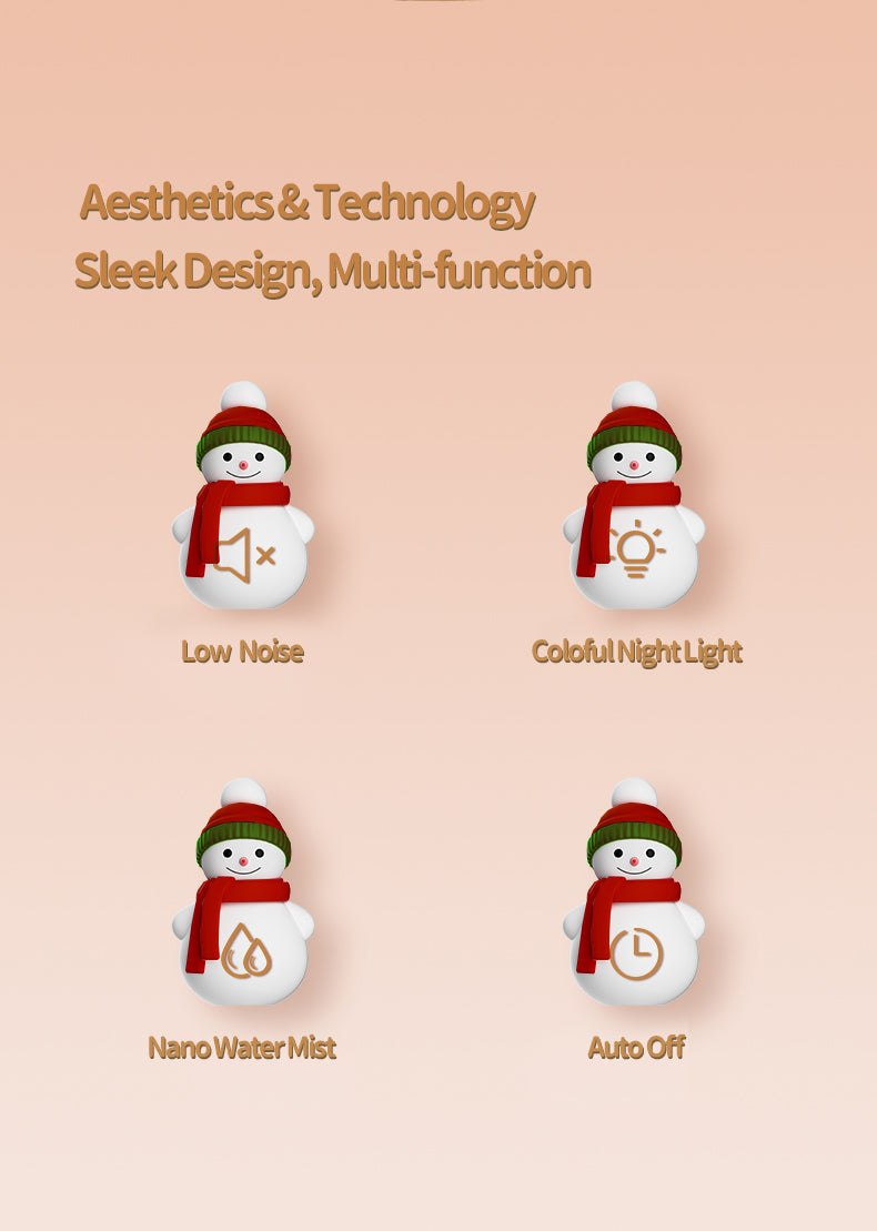 Christmas Snow House Usb Mini Humidifier