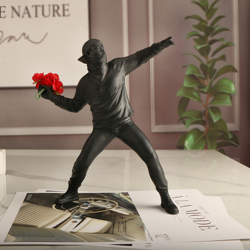 Maliben | Banksy Flower Rioter Ornament