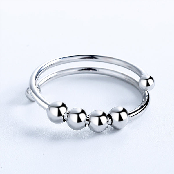 Maliben | 4 Beads Adjustable Anxiety Relief Ring