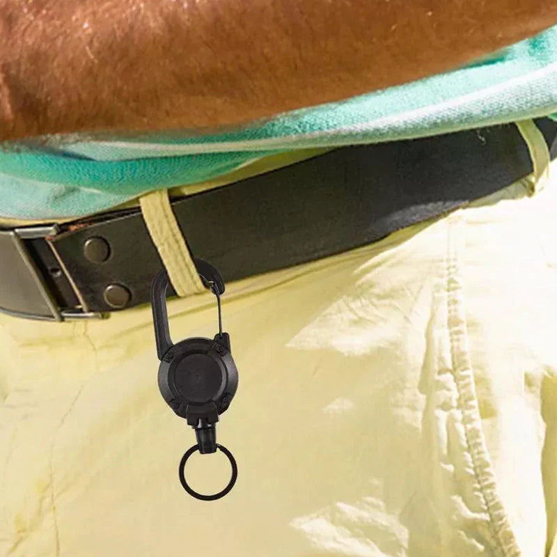 Maliben | Automatic Retractable Wire Rope Outdoor Keychain