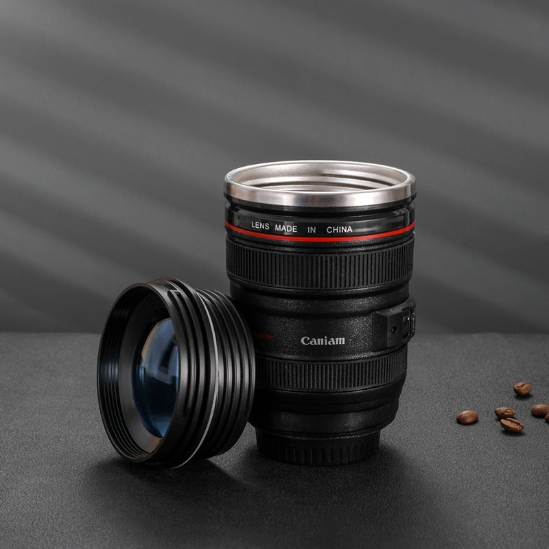 Maliben Camera Lens Inspired Insulated Cup Coffee Mug