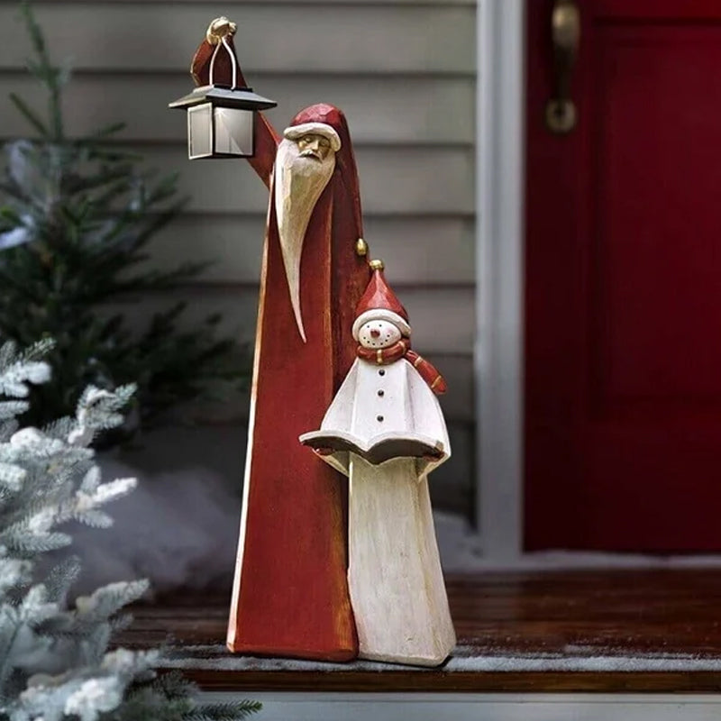 Maliben | Forest Snowman With Solar Lantern
