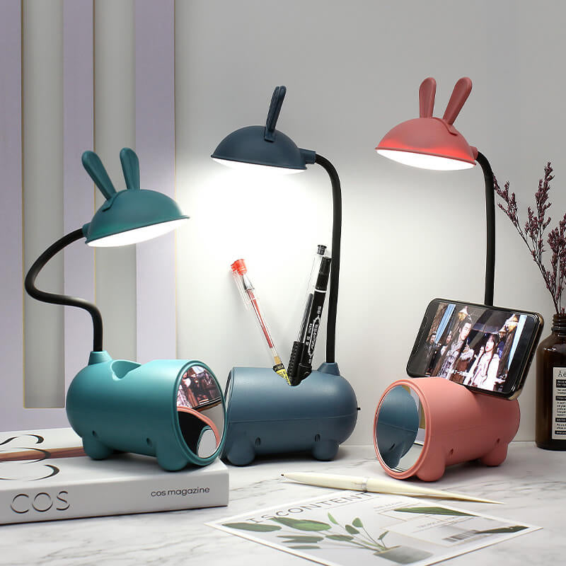 Maliben | Lumobun Table Lamp – Cute Led Desk Lamp With Pen Holder And Usb Connection