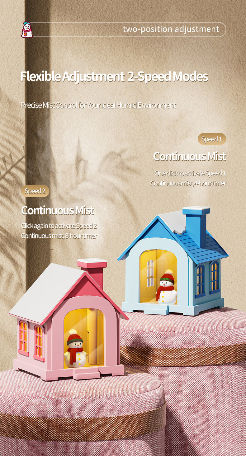 Christmas Snow House Usb Mini Humidifier