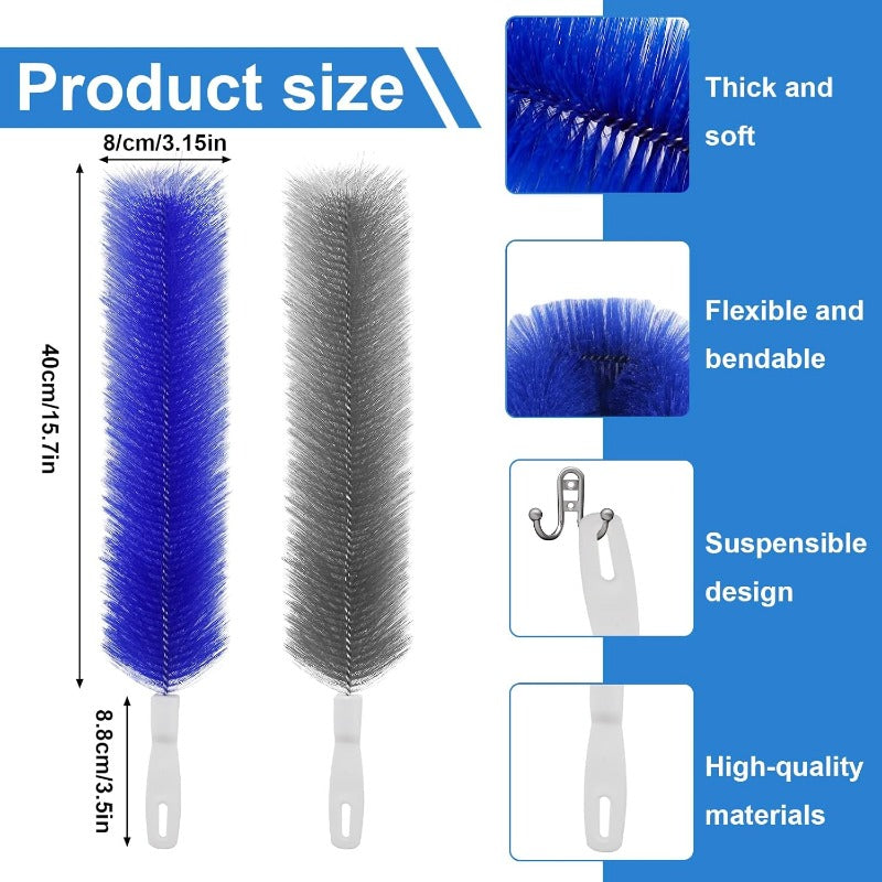 Maliben | Flexible Microfiber Fan Duster Brushes – Reusable Cleaning Tools For Blades, Vents & Blinds