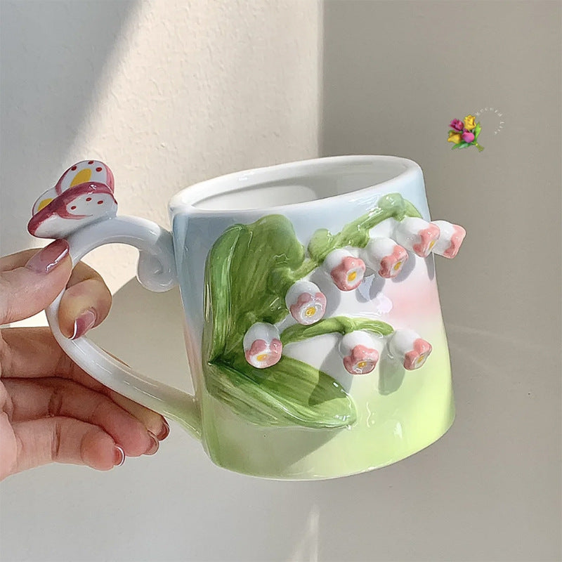 Maliben | 3D Floral Hand-painted Mug