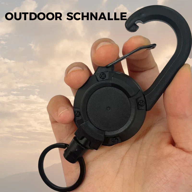 Maliben | Automatic Retractable Wire Rope Outdoor Keychain