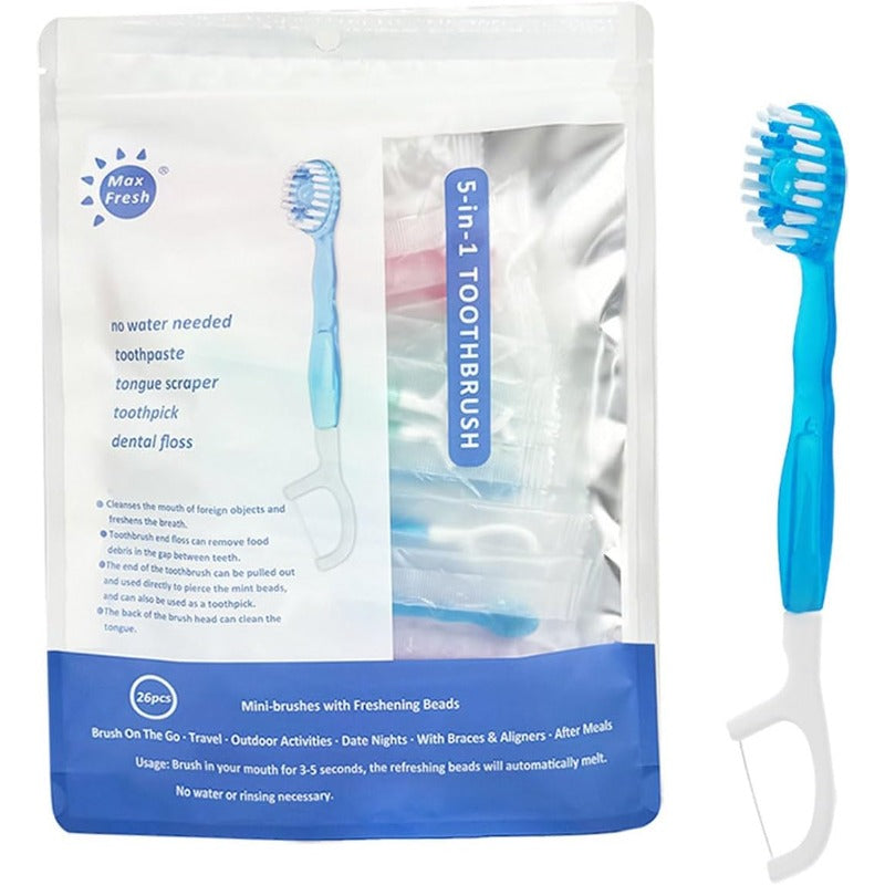 Maliben | 5-In-1 Portable Travel Toothbrush