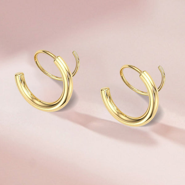 Maliben | Double Twist Spiral Earrings