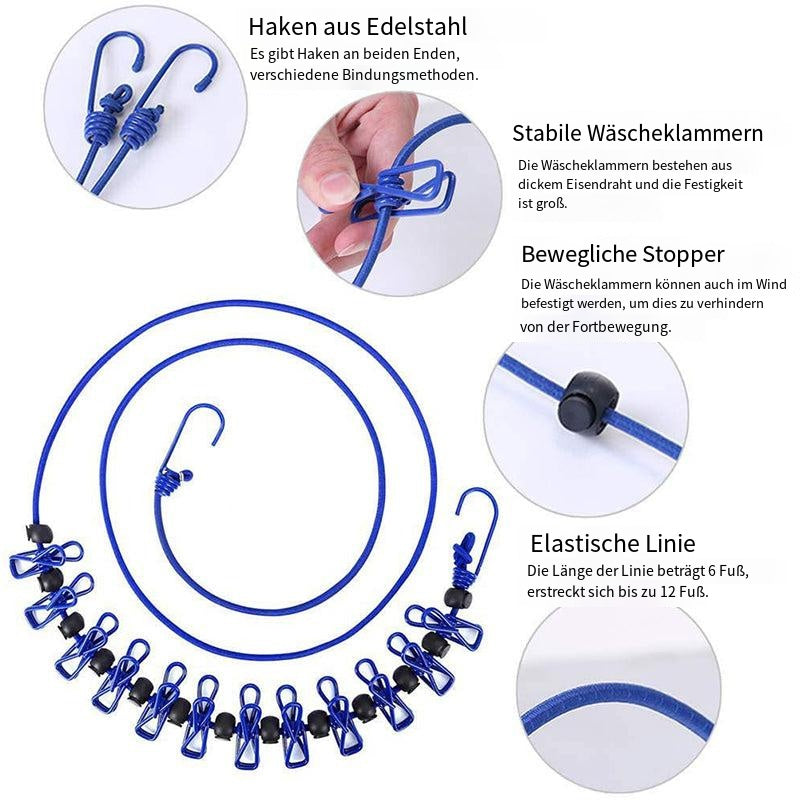 Maliben | Portable Elastic Travel Laundry Rack