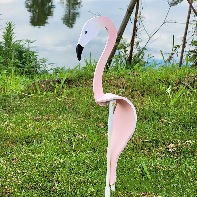 Maliben | Swirl Flamingo Garden Decoration