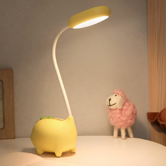 Maliben | Rechargeable Led Desk Lamp With Cartoon Dinosaur Eye Care