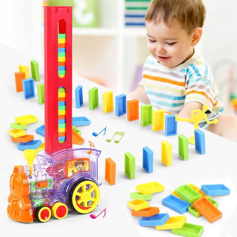 Maliben | Dominoexpress | Endless Play Fun - Automatic Domino Train With Colorful Blocks