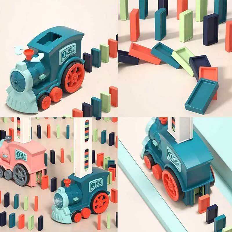 Maliben | Dominoexpress | Endless Play Fun - Automatic Domino Train With Colorful Blocks