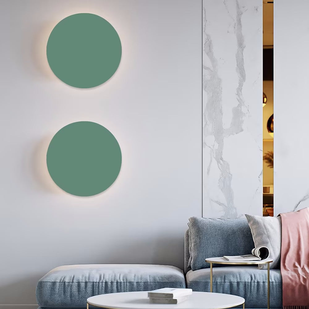Maliben | Gloworb Minimalistic Round Led Wall Light | Color Variety | Dimmable Light