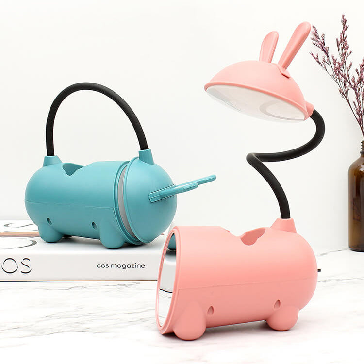 Maliben | Lumobun Table Lamp – Cute Led Desk Lamp With Pen Holder And Usb Connection