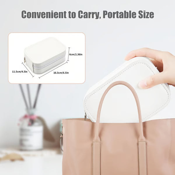 Maliben | Portable Makeup Organizer — Compact Led Mirror With Adjustable Lighting