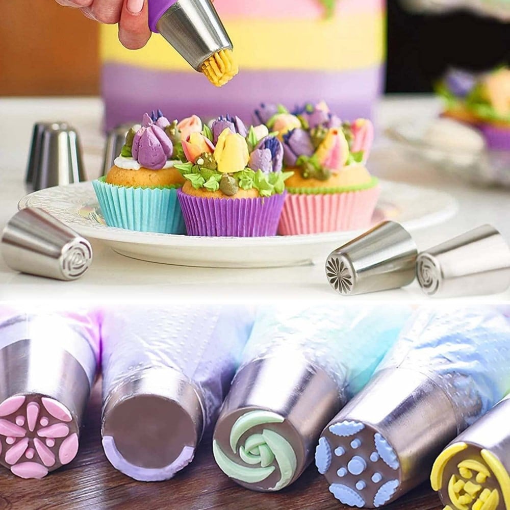 Maliben TitanSplendor Cake Decorating Set — Stainless Steel