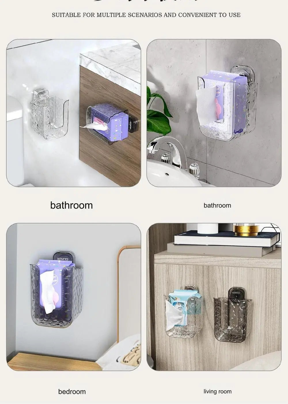 MaliBen | Glowfix Wall Tissue Holder — No More Chaos, Your Bathroom Will be Stylish, Clean, And Totally Relaxing!