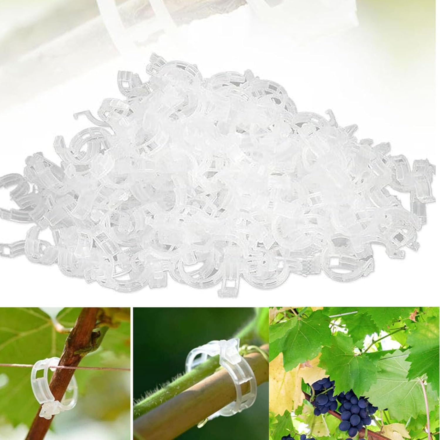 Maliben | Tomato Clips, Plastic Trellis Clips