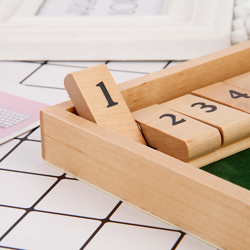 Maliben | "Shut The Box" Game – Fun Table Math Game For Adults And Children