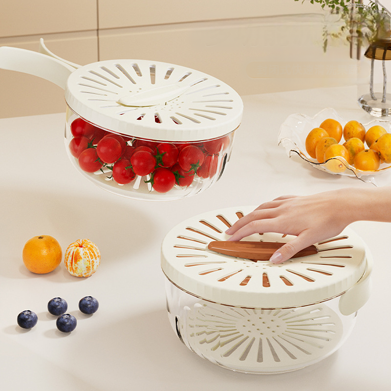Maliben | Foldable Quick-Drain Basket With Rotating Lid