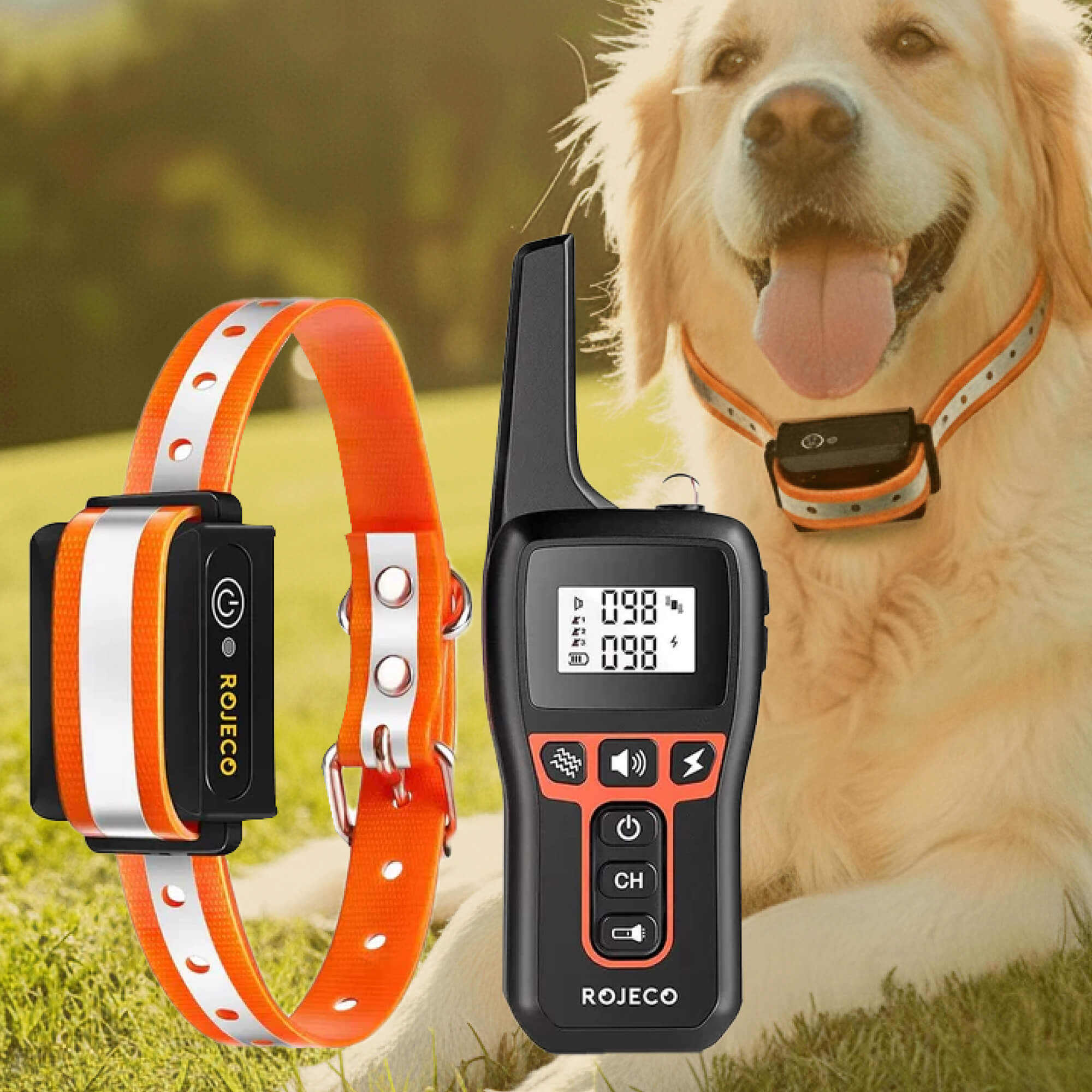 Maliben | 1000m Waterproof Dog Training Collar | Rechargeable, Remote Control & Adjustable for Small, Medium, and Large Dogs