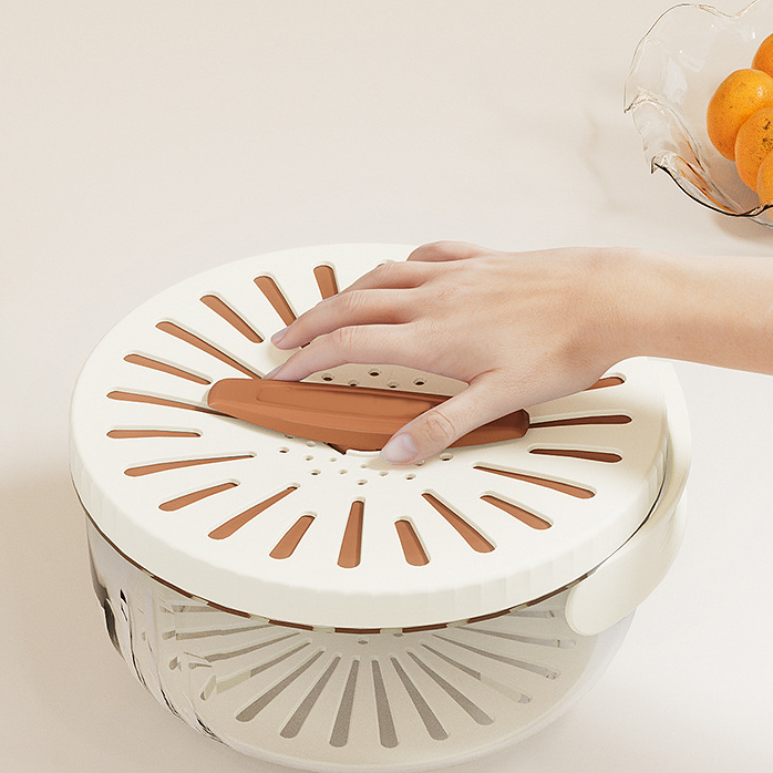 Maliben | Foldable Quick-Drain Basket With Rotating Lid