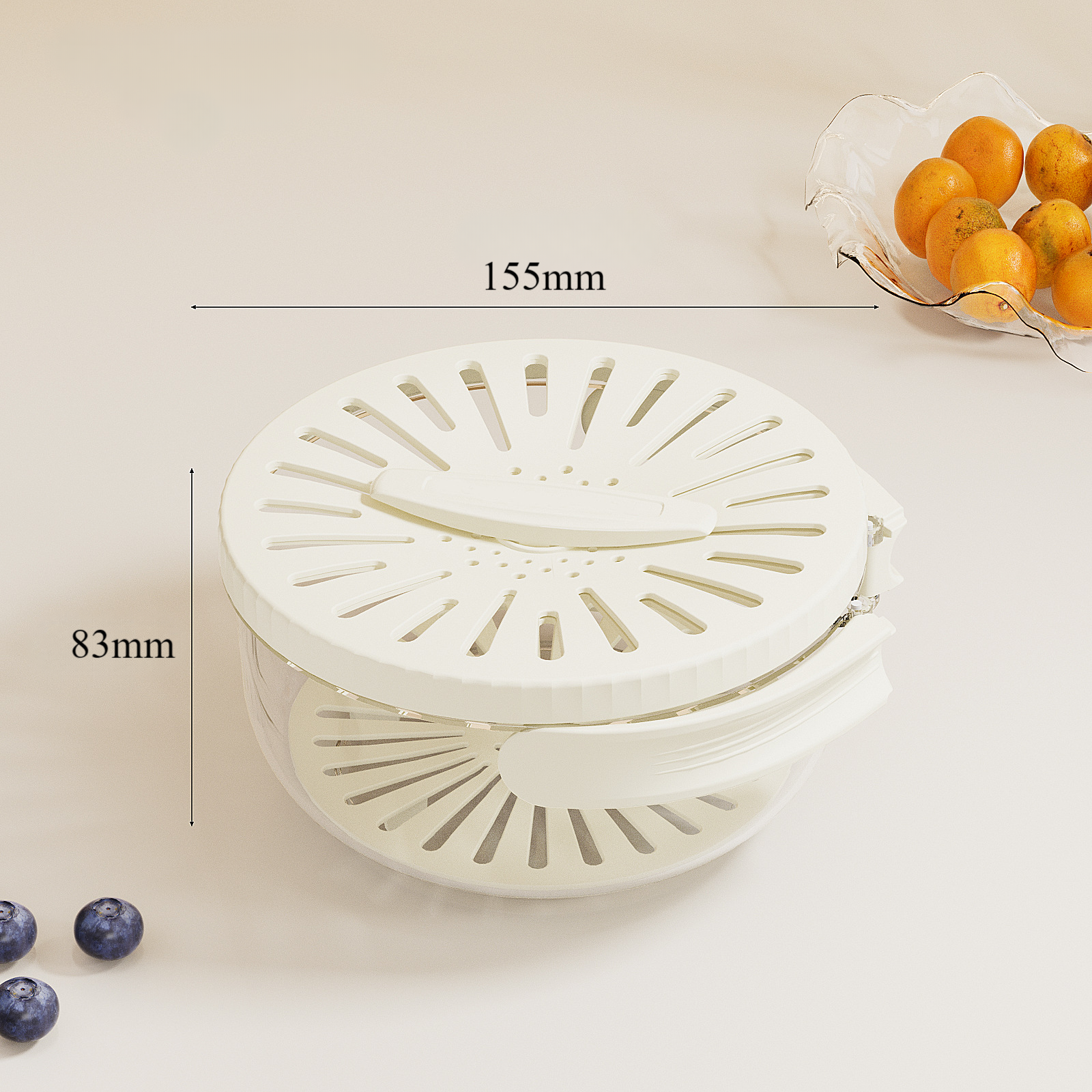 Maliben | Foldable Quick-Drain Basket With Rotating Lid