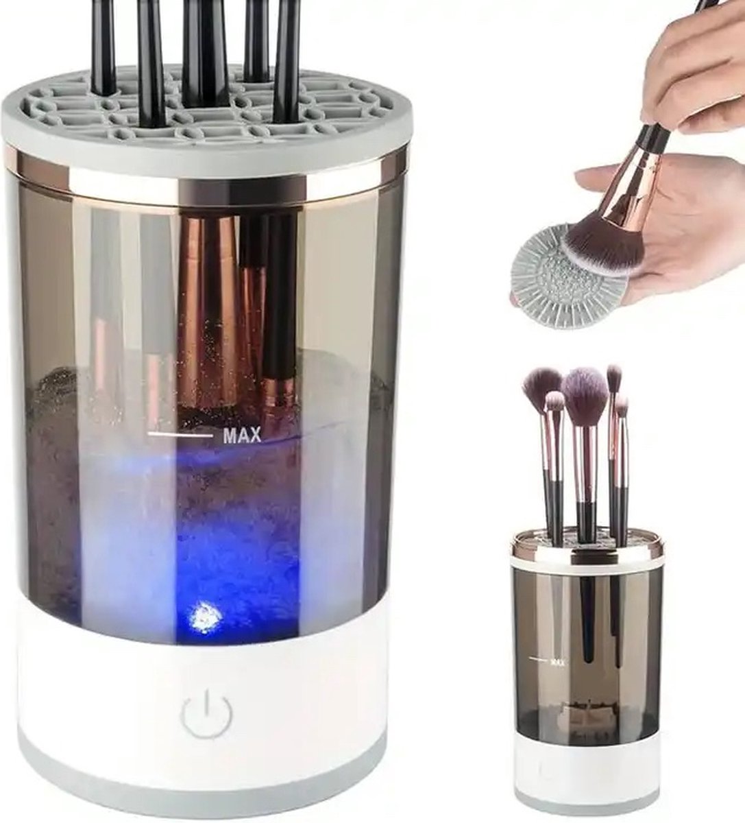 Maliben | Cleanease Automatic Makeup Brush Cleaner – 3-In-1 Portable & Rechargeable