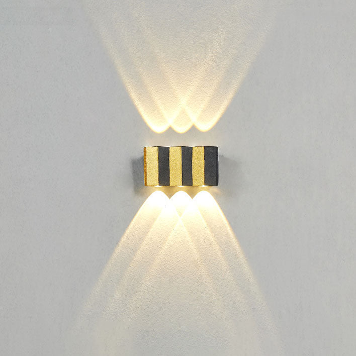Maliben | Modern Light Luxury Golden Aluminium Outdoor Waterproof Terrace Led Wall Light Lamp