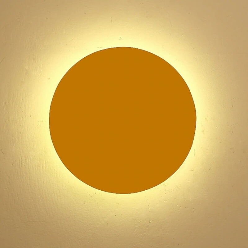 Maliben | Gloworb Minimalistic Round Led Wall Light | Color Variety | Dimmable Light