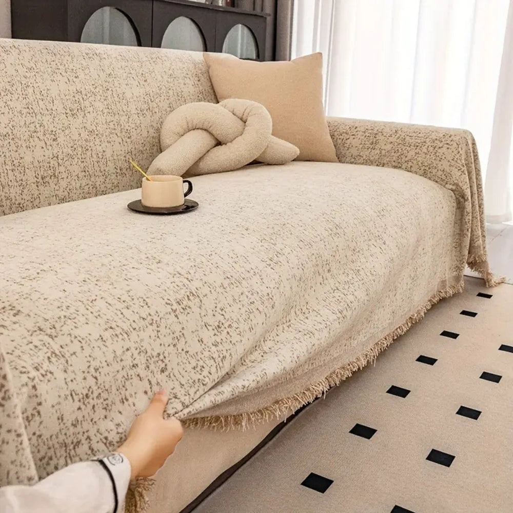 Maliben | Speckled Pattern Chenille Sofa Cover