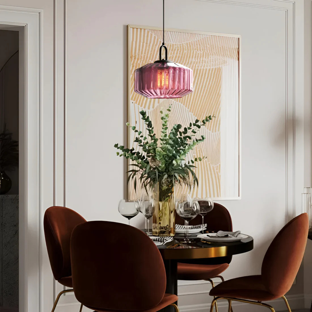Maliben | Retro Colored Glass Pendant Lamp