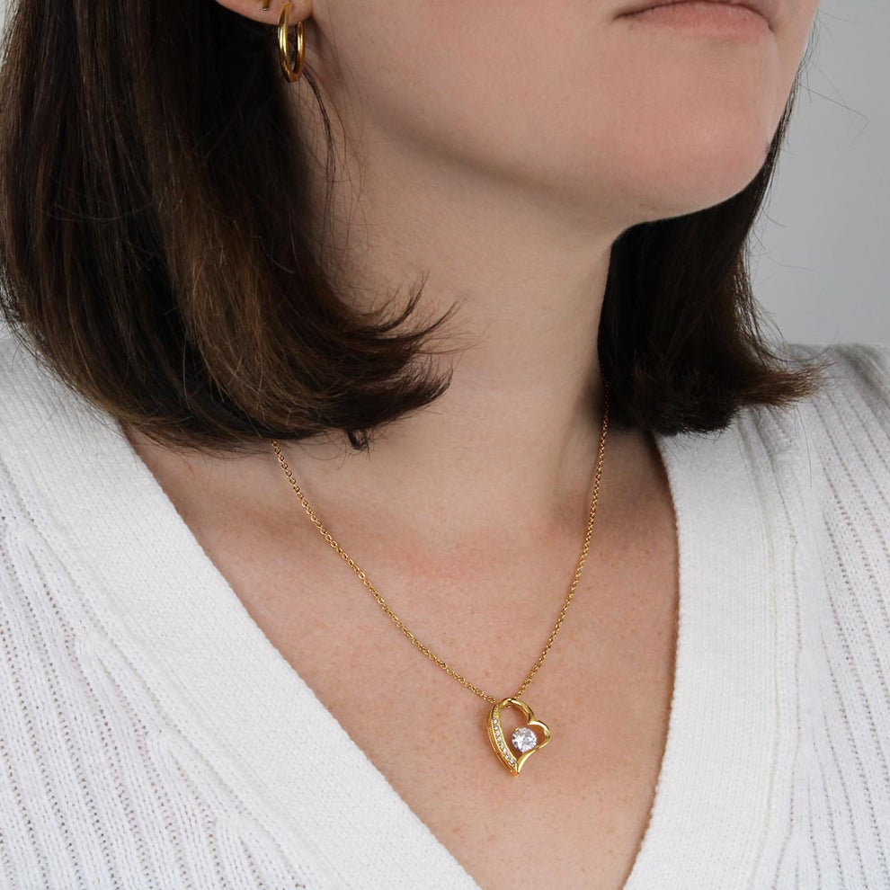 Maliben | Eternal Rose Box "To My Love" With Diamond Heart Necklace