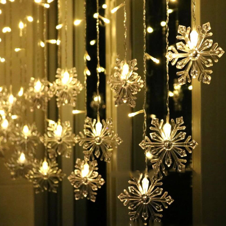 Maliben | Snowflake Remote Control Ice Strip Light Blinking Led Decorative String Lights