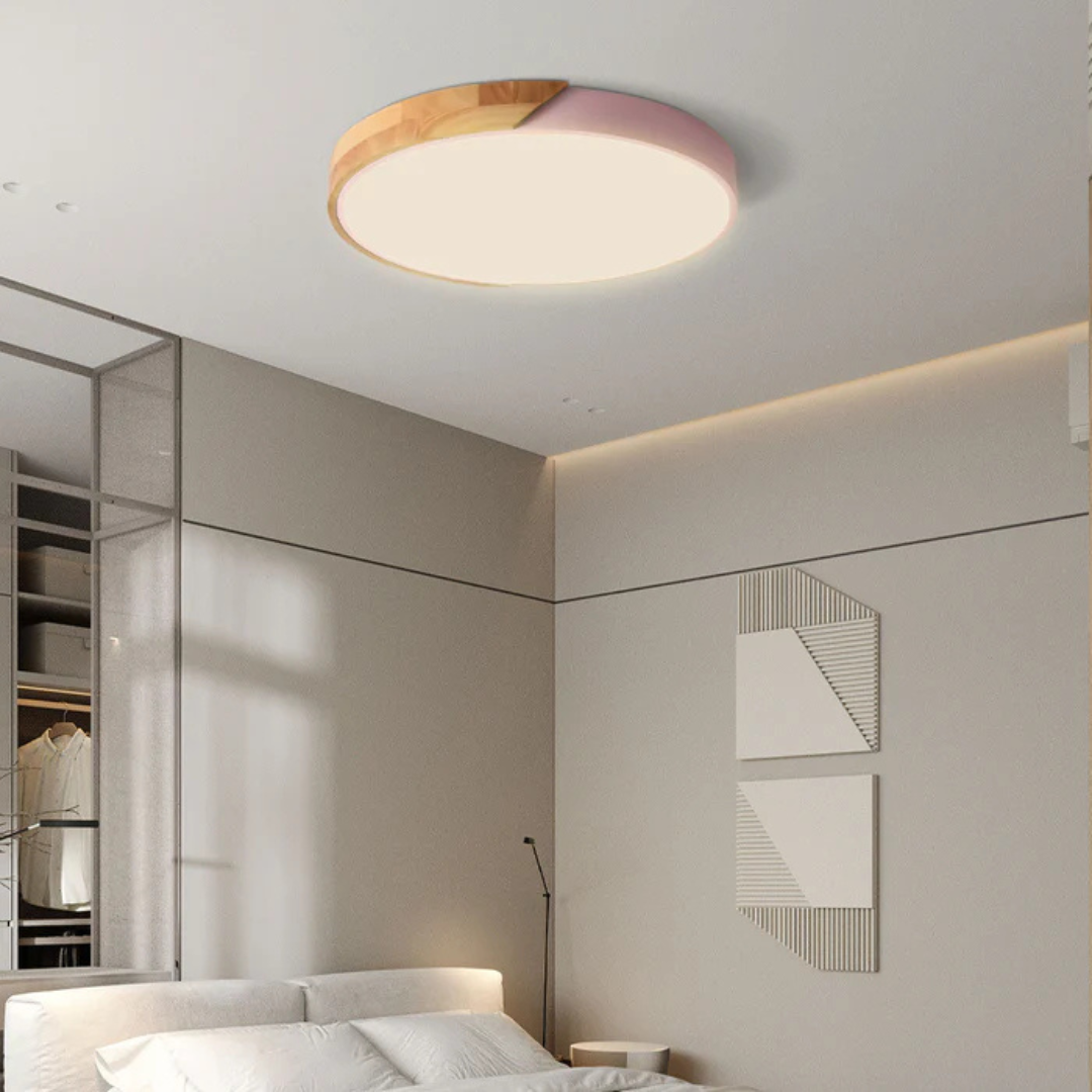 Maliben | Scandinavian Wooden Led Ceiling Lamp