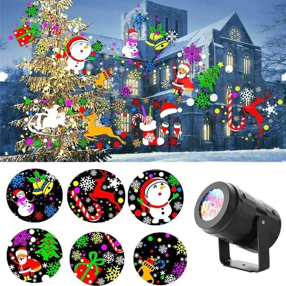 Maliben | Led Christmas Projector Snowflakes Light Show – Waterproof Outdoor Lamp With 16 Patterns