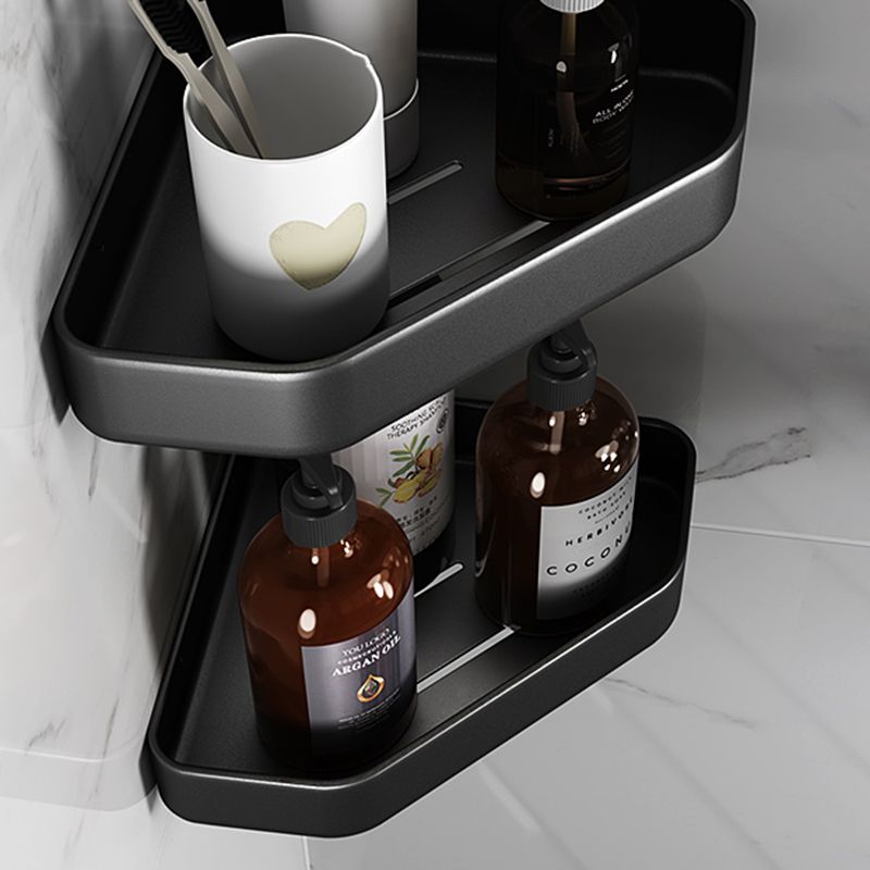 Maliben | Matt Black Bathroom Accessories Set Modern Anti-Rust 1/2/3-Piece Bathroom Shelf