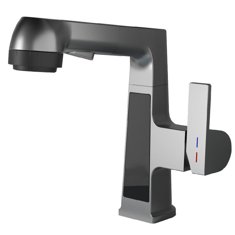 Maliben | Modern Sink Faucet Pull-Down Lever Handle Brass Faucet Bathroom