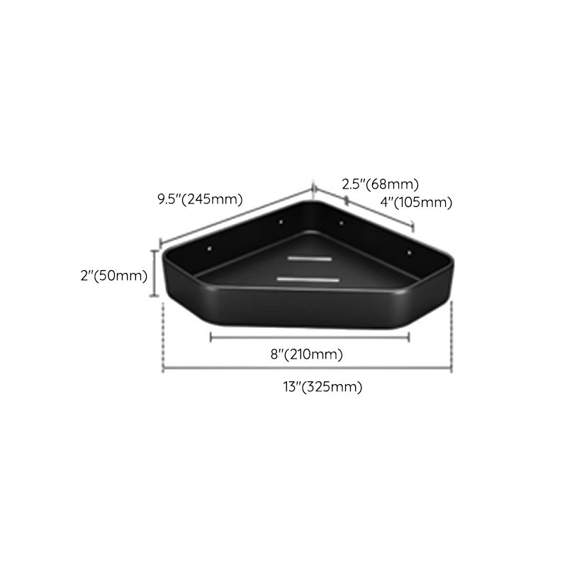 Maliben | Matt Black Bathroom Accessories Set Modern Anti-Rust 1/2/3-Piece Bathroom Shelf
