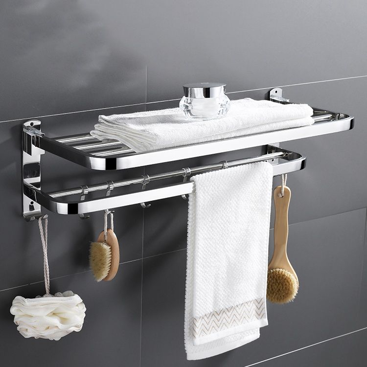 Maliben | Contemporary Bathroom Accessory Set Made Of Chrome-Plated Stainless Steel With Bathrobe Hooks/Towel Rail